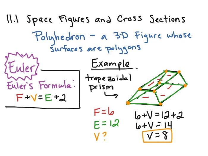 Space figures and cross sections practice