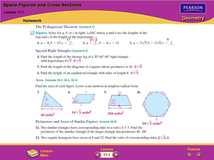 Worksheets geometry cross sections answers tests access mathworksheetsland lesson