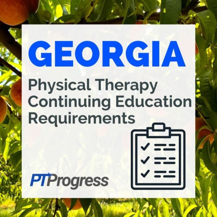 Georgia physical therapy ethics and jurisprudence course